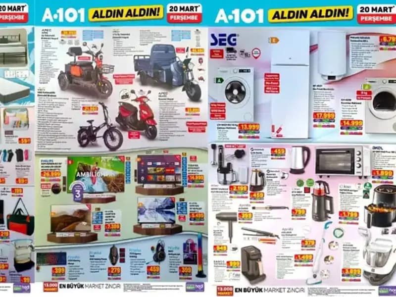 20 Mart A101 Aktüel Kataloğunda Neler Var? Fırsatlarla Dolu Bir Hafta Sizi Bekliyor!