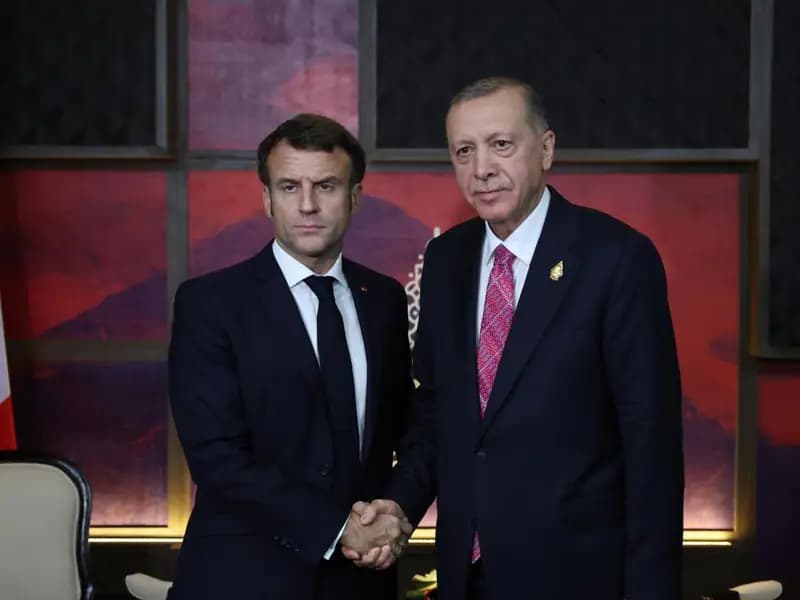 Cumhurbaşkanı Erdoğan ve Fransa Cumhurbaşkanı Macron Görüştü