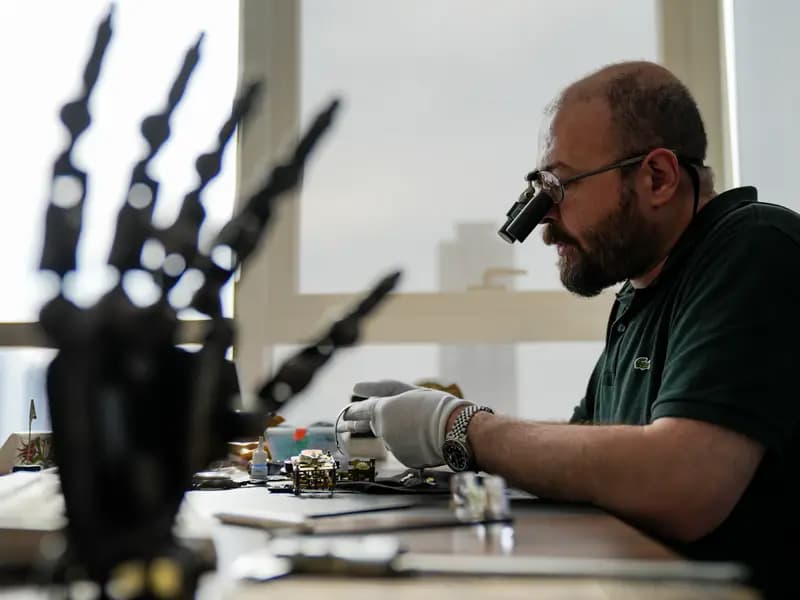 Ortopedi Uzmanı Ahmet Savran, Ameliyat Öncesi Saat Tamir Ediyor