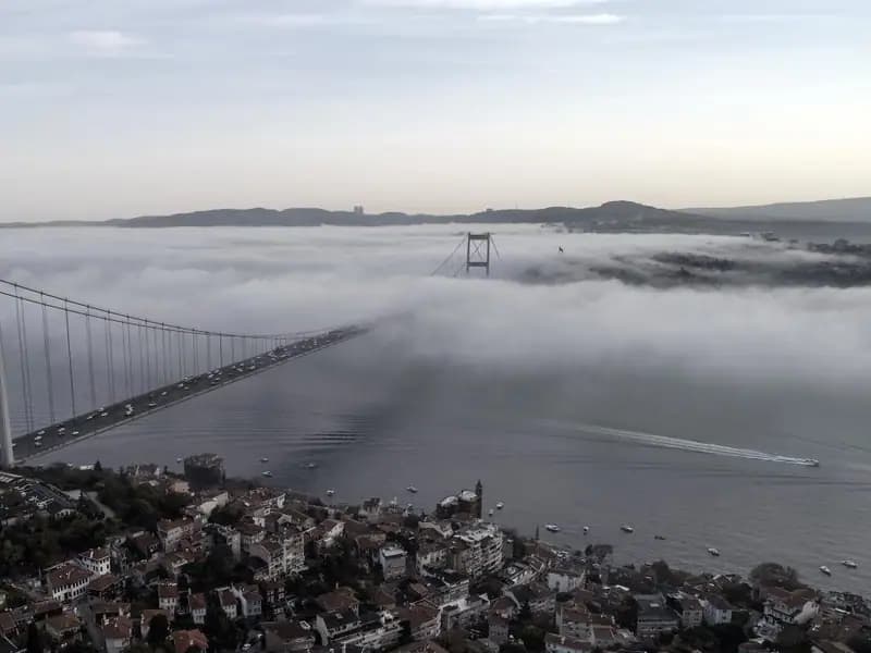 İstanbul Boğazı'nda Gemilere Trafiği Çift Yönlü Kapattı