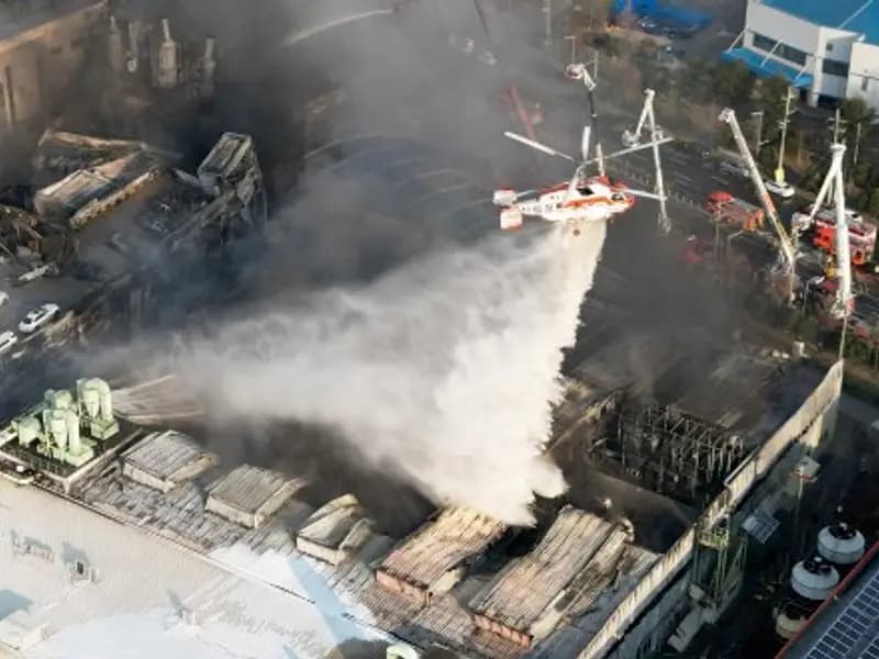 Güney Kore'de Fabrika Yangını: 10 Ölü, 59 Yaralı Durumu Kritik