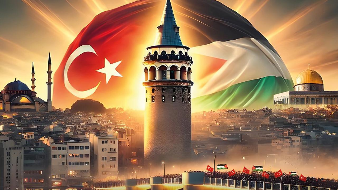 İstanbul'da Filistin Dayanışması Eylemi